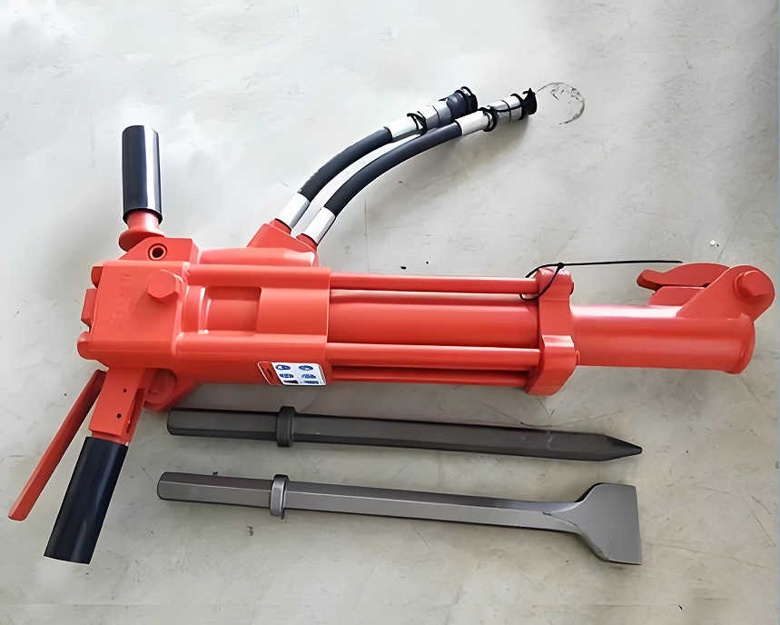 How does a handheld hydraulic breaker works.jpg